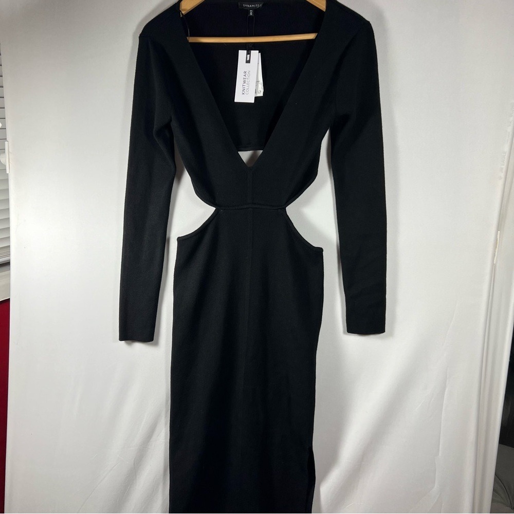 Dynamite Rehab Black‎ Cutout Long Sleeve Size P/S - Picture 3 of 15